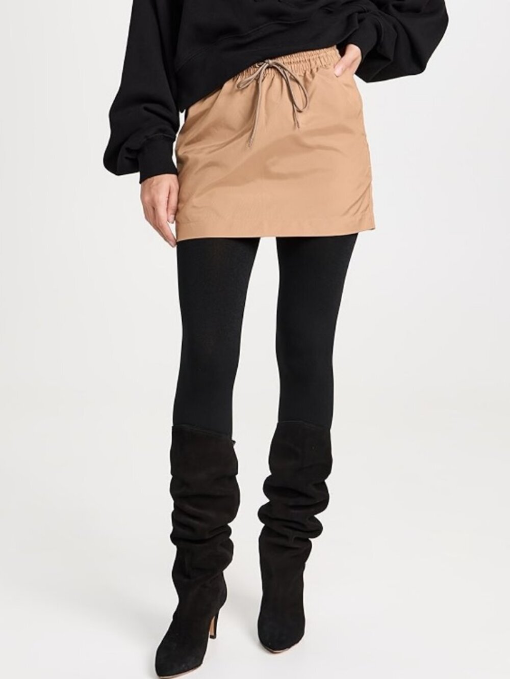 NWT STEMS Fleeced Black Leggings